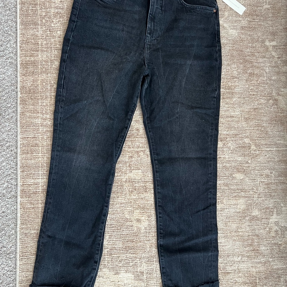 Anthropologie Black Denim Cigarette Jeans